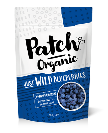 Patch Organic WILD Blueberries 6x500g