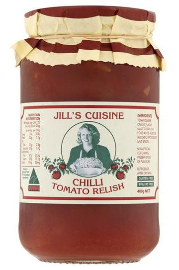 Jill's Cuisine Traditional Chilli Tomato Relish 6x400g