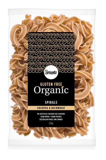 Sorrento Organic & Gluten Free Chickpea Buckwheat Spirals 6x250g