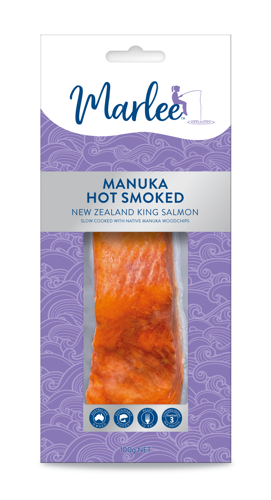 Marlee Hot Smoked Manuka King Salmon 6x100g