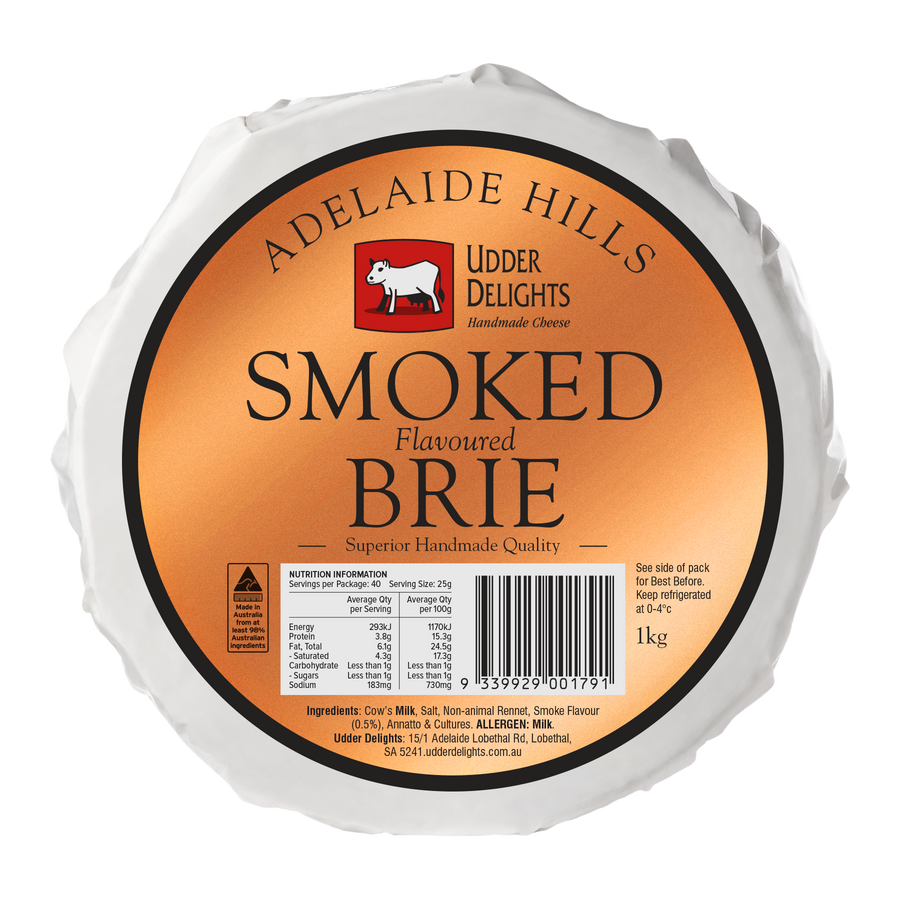 Adelaide Hills Smoked Brie 2x1kg