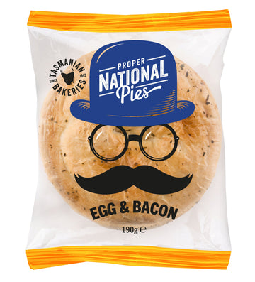 National Pies Egg & Bacon Pepper Pie 12x190g