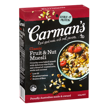 Carman's Classic Fruit & Nut Muesli - Bellco Group Fine Food Distributers