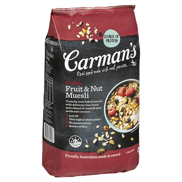Carman's Classic Fruit & Nut Muesli 1.5kg - Bellco Group Fine Food Distributers