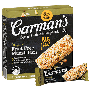 Carman's Original Fruit Free Muesli Bars 6x270g