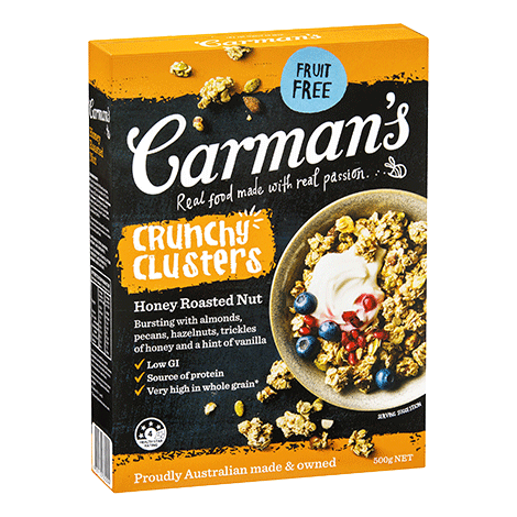 Carman's Honey Roasted Nut Clusters 5x500g