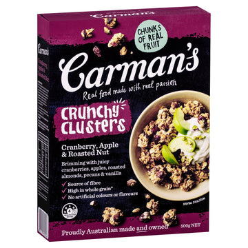 Carman's Cranberry, Apple & Roast Nut Clusters 5x500g