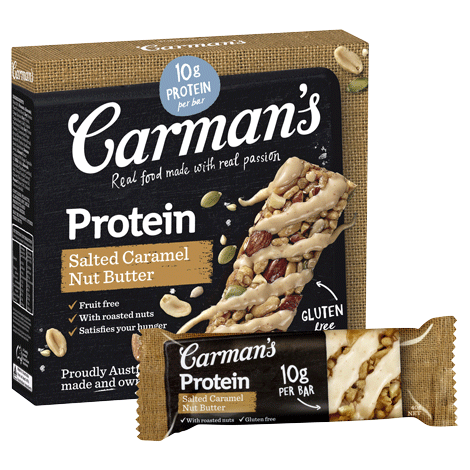 Carman's Salted Caramel Nut Butter Protein Bars 6x200g