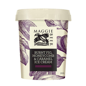 Maggie Beer Burnt Fig Honeycomb & Caramel Ice Cream 6x500ml