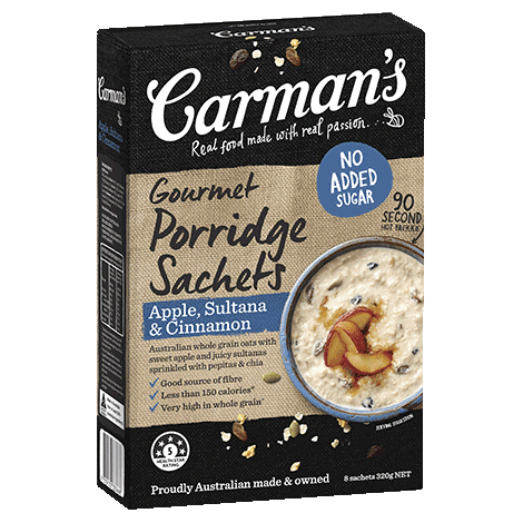 Carman's Apple, Sultana & Cinnamon Porridge 6x320g