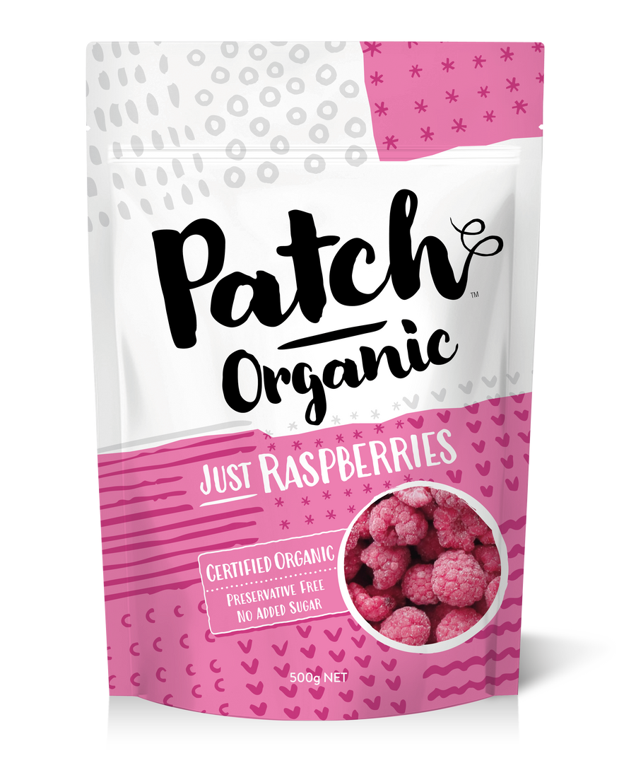 Patch Organic Raspberries 6x500g