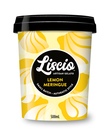 Liscio Lemon Meringue Gelato - Bellco Group Fine Food Distributers