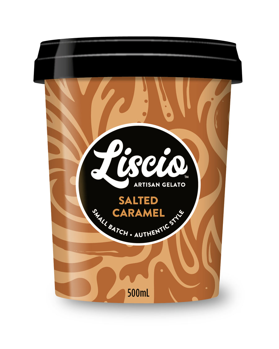 Liscio Salted Caramel Gelato 6x500ml