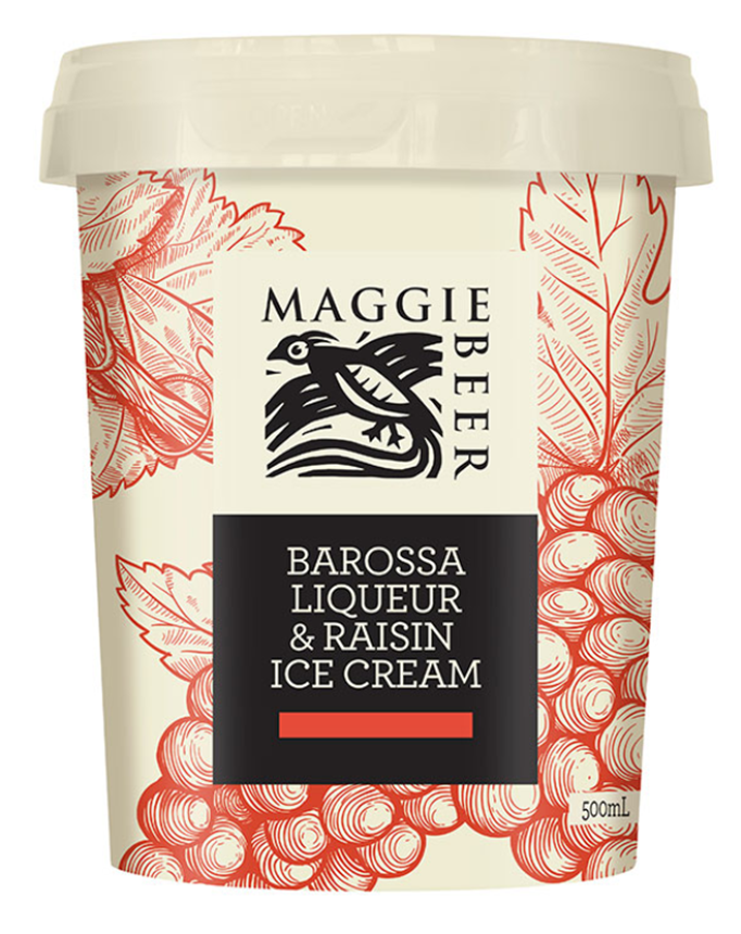Maggie Beer Barossa Liqueur & Raisin Ice Cream 6x500ml
