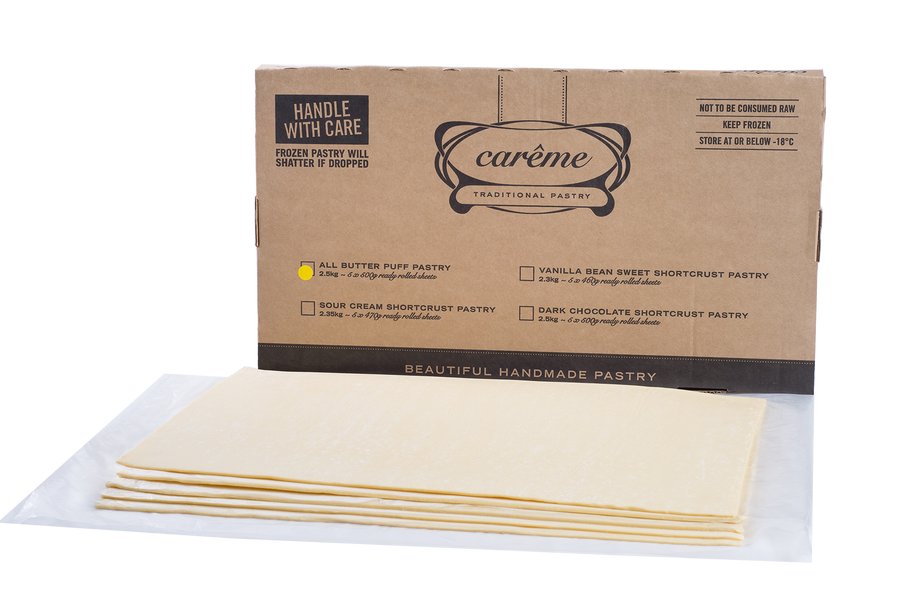 Carême Foodservice Butter Puff Pastry Sheets 2.5kg