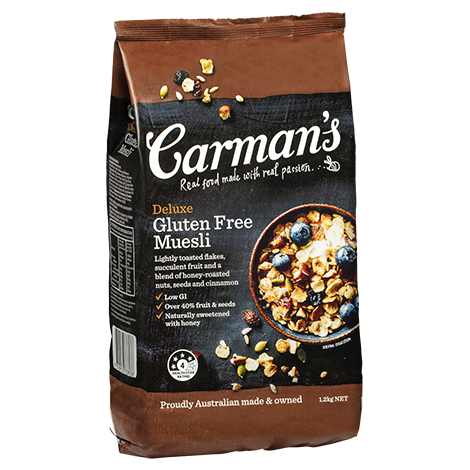 Carman's Deluxe Gluten Free Muesli 4x1.2kg