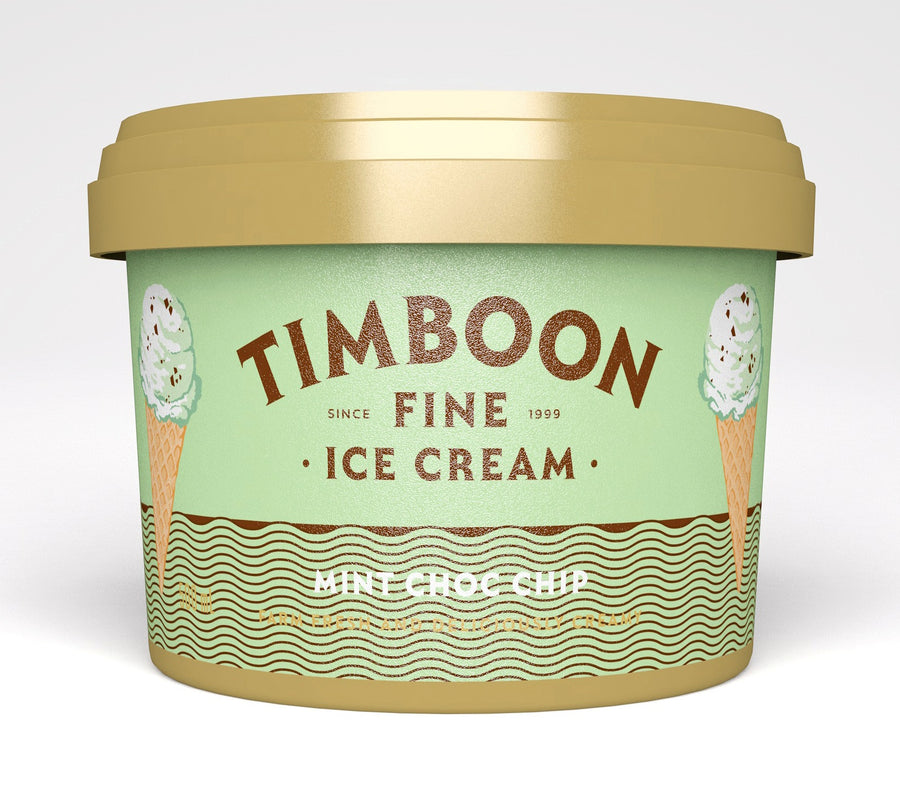 Timboon Mint Choc Chip Ice Cream 6x500ml