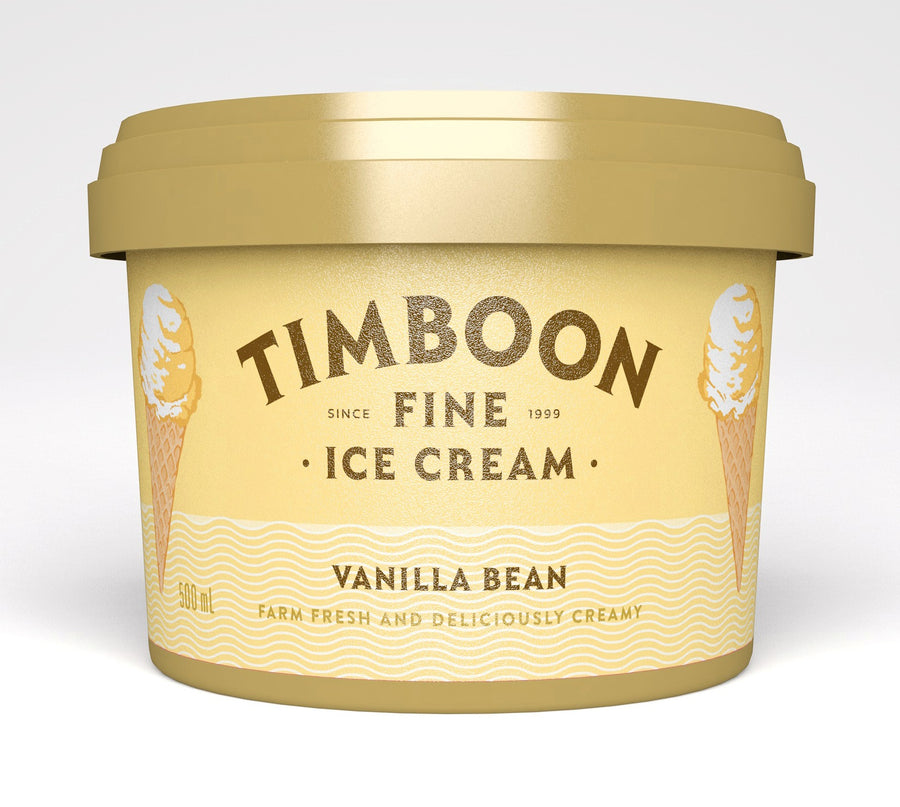 Timboon Vanilla Bean Ice Cream 6x500ml